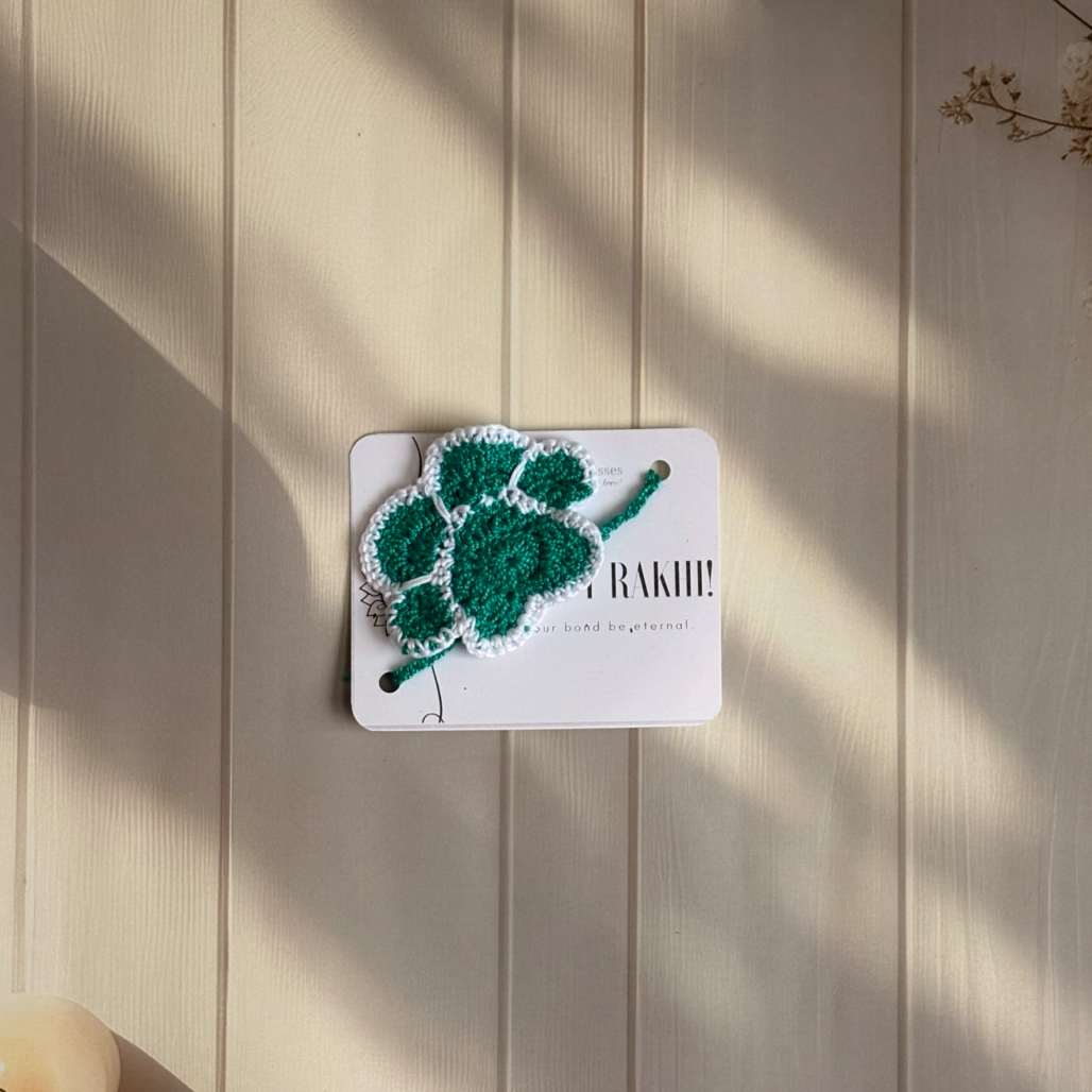 Handmade Paw Rakhi for Pets - Green