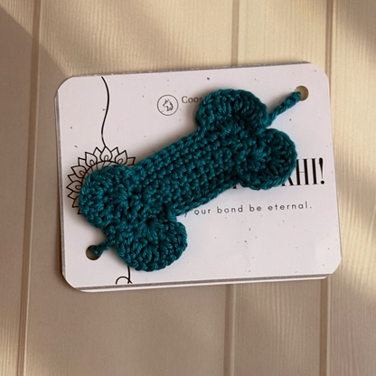 Handmade Bone Rakhi for Pets - Turquoise