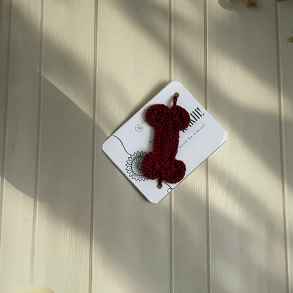 Handmade Bone Rakhi for Pets - Maroon