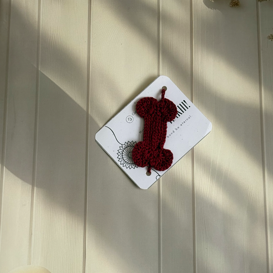 Handmade Bone Rakhi for Pets - Maroon