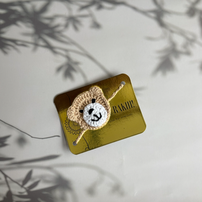 Handmade Bear Crochet Rakhi