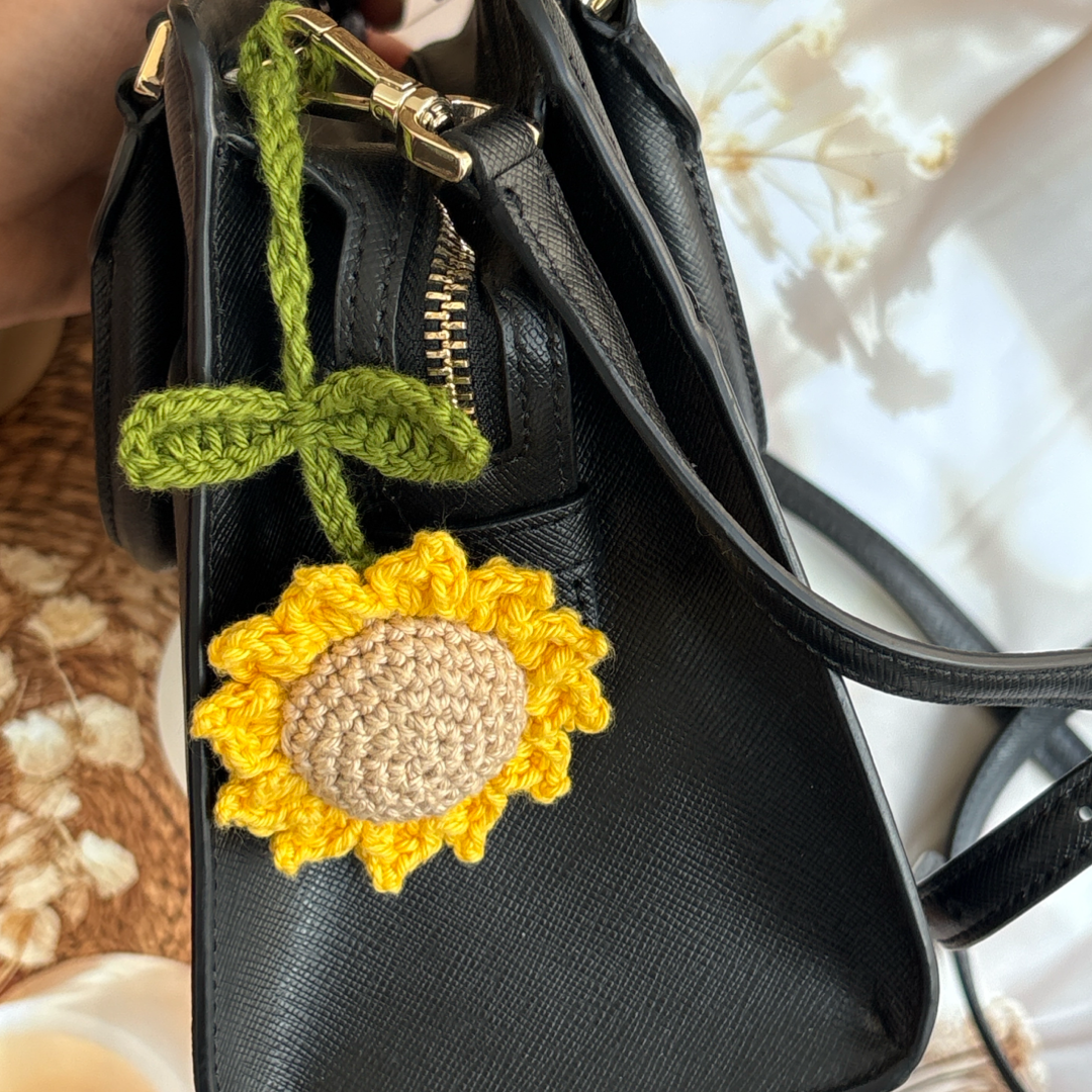 Sunflower Bag Charm