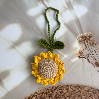 Sunflower Bag Charm