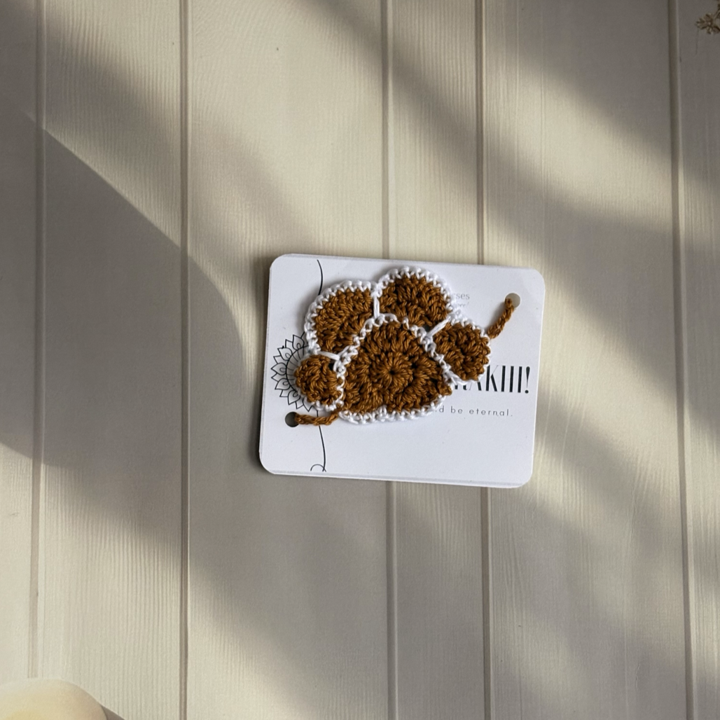Handmade Paw Rakhi for Pets - Mustard Yellow