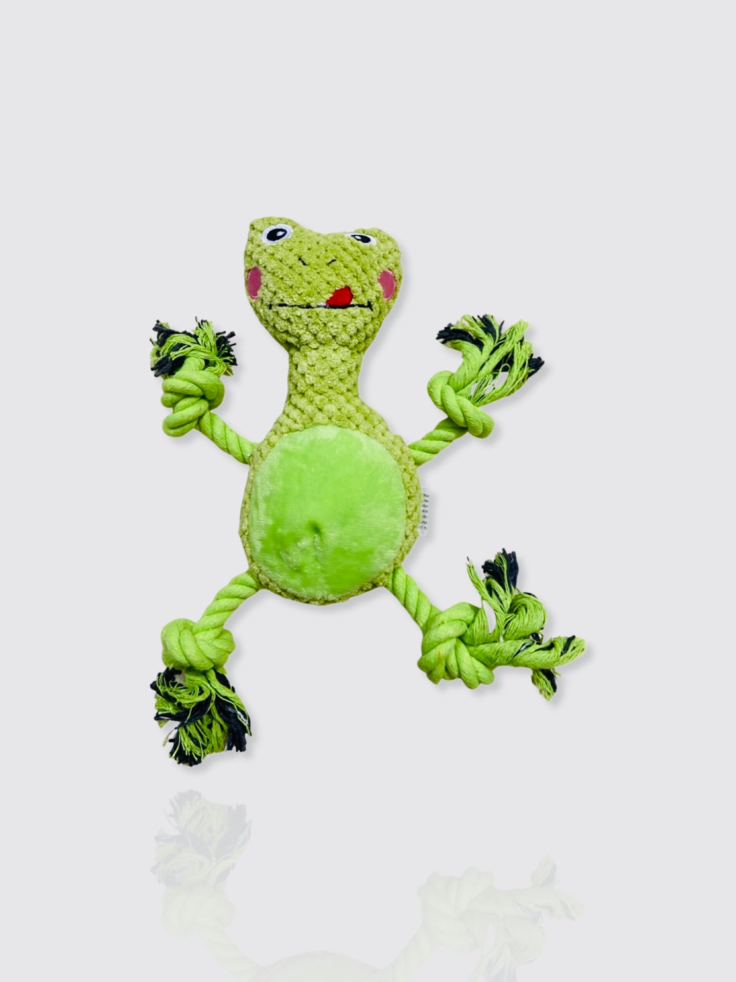 Frog Plush with Rope Toy