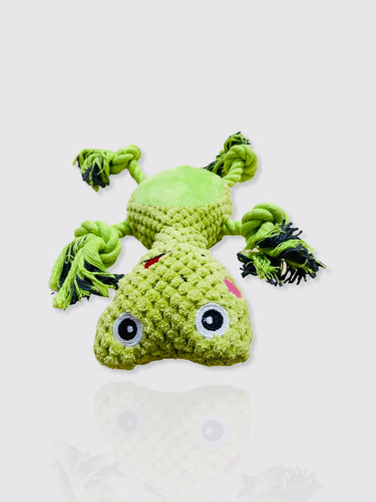 Frog Plush with Rope Toy