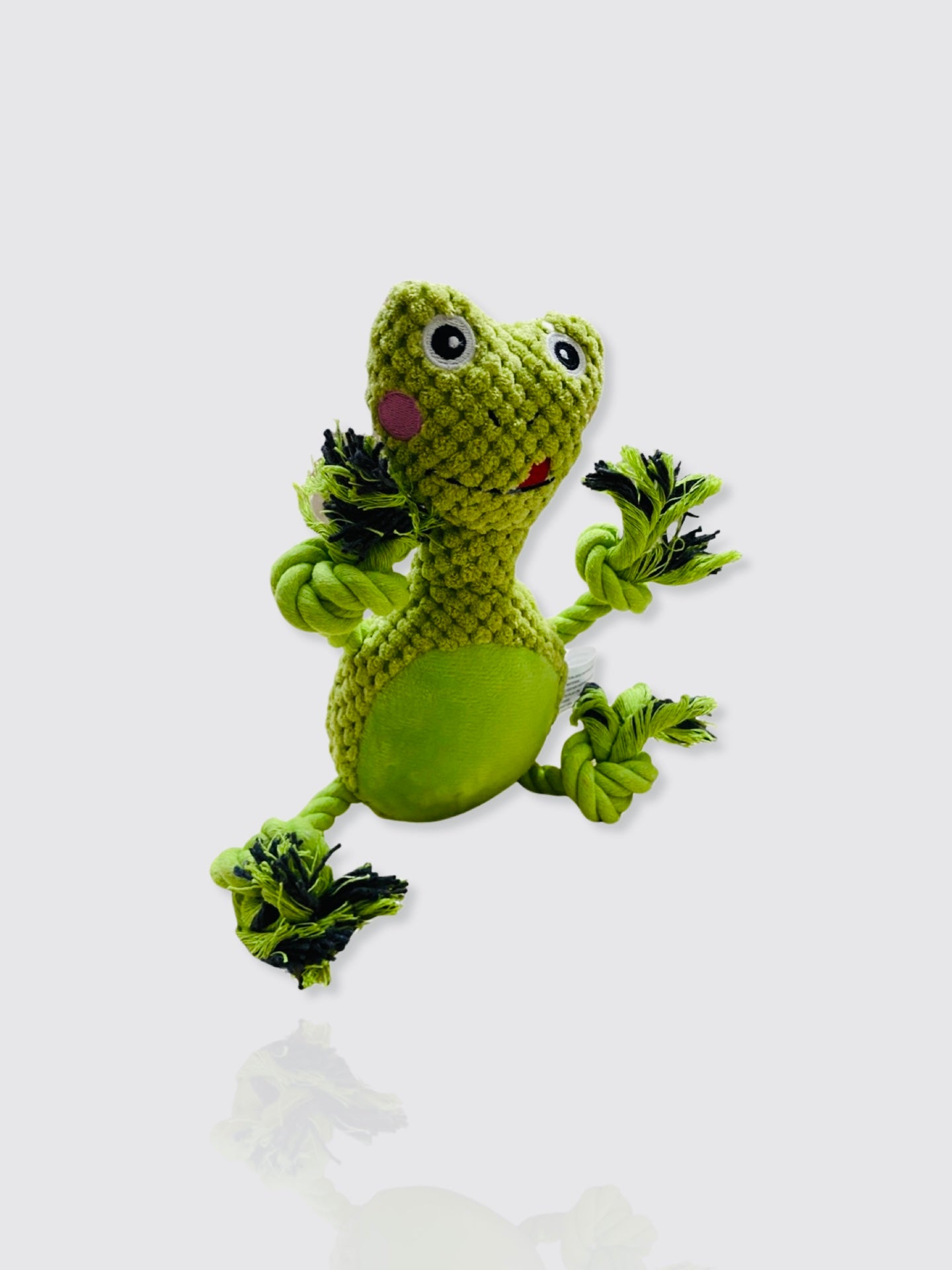 Frog Plush with Rope Toy