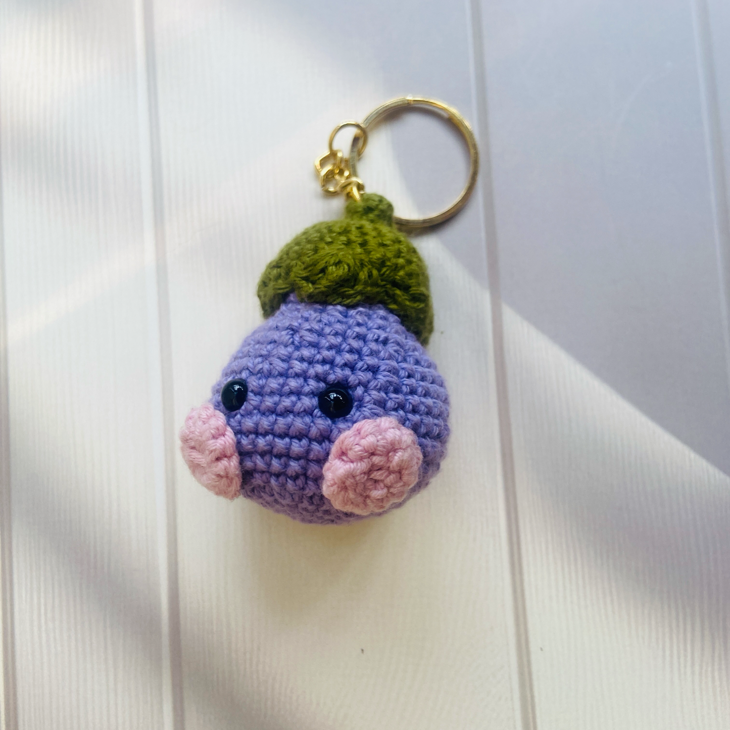 Eggplant Keychain