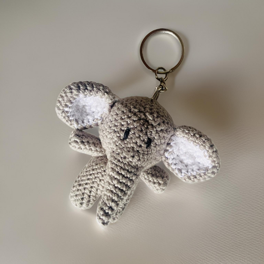 Crochet Elephant Keychain