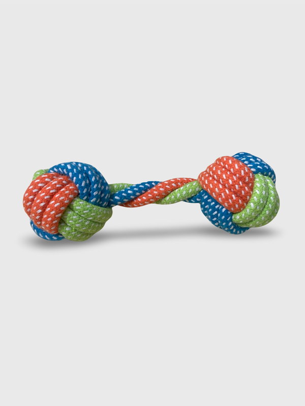 Dumbbell Rope/Chew Toy – Coos and Kisses