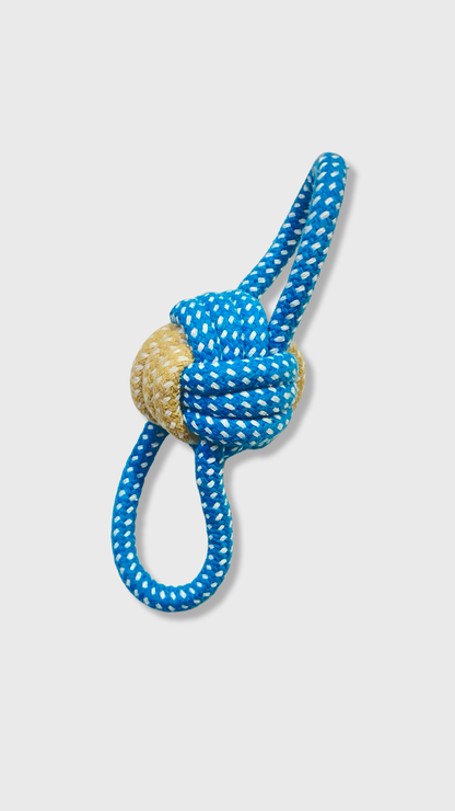 Double Loop Rope Toy (Blue)