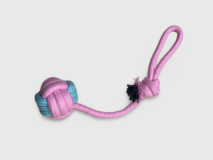 Ball Rope Toy (Pink)