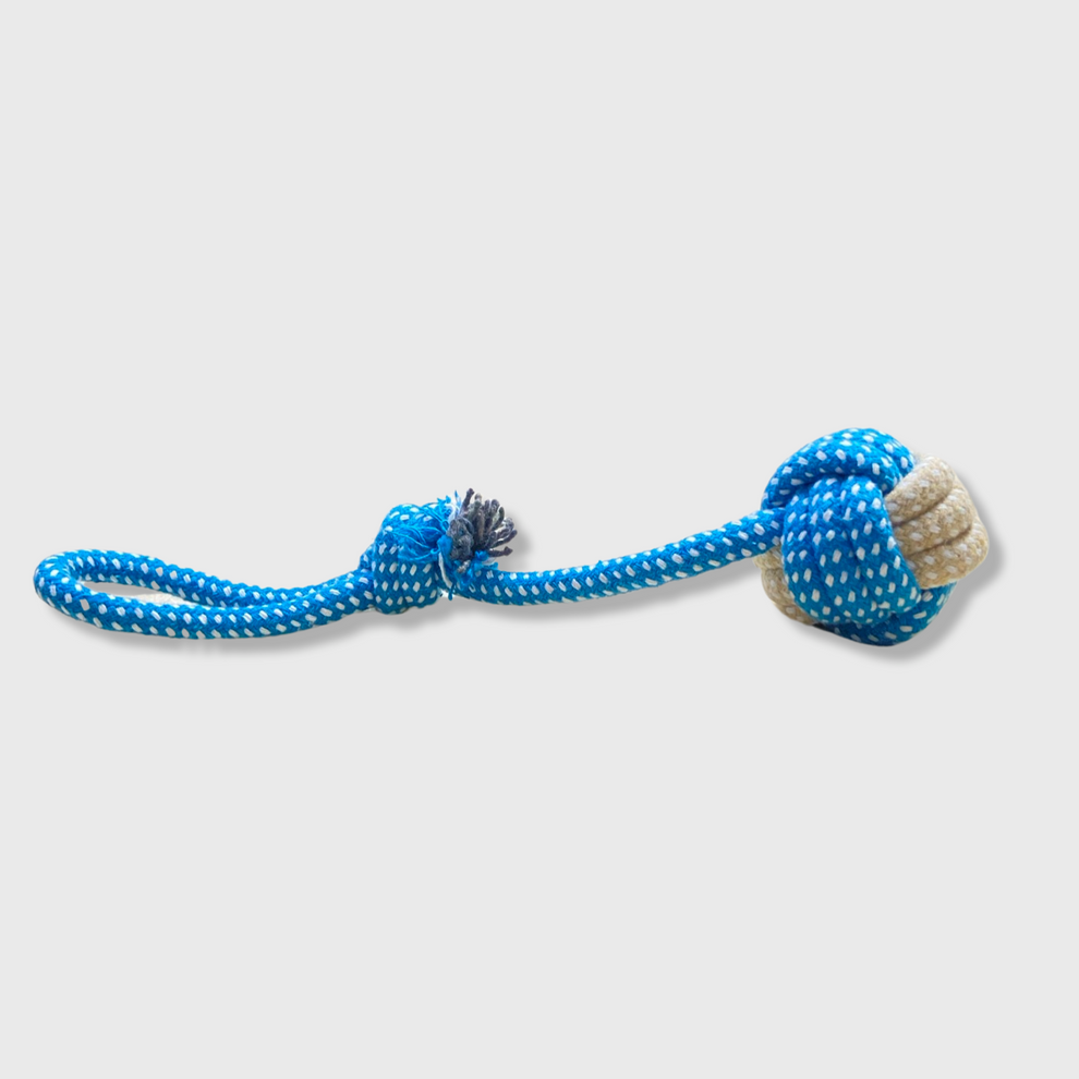 Ball Rope Toy (Blue) – Coos and Kisses