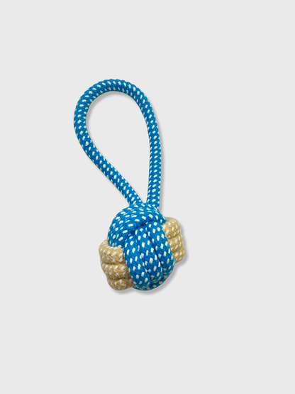 Loop with Ball Rope Toy (Blue)